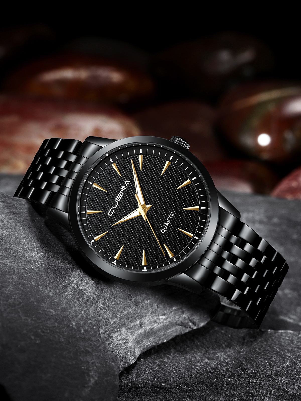 CIVO Orologi da Polso Uomo Acciaio: Calendario Analogico - Elegante Orologio Uomo Grande