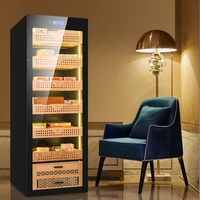 Cabinet à cigares électrique en gros, refroidisseur à cigares, vitrine à cigares, humidor à cigares, contrôle de la température et de l'humidité, cabinet à humidor à cigares électrique