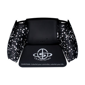 Pour contrôleur de jeu PS5 poignée antidérapante éclaboussée arrière arrière fond coque en plastique dur couverture de cas respectueux de la peau - Product Image 3