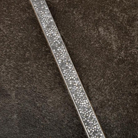 Profilé de carrelage en aluminium avec strass, prix usine, style moderne de luxe, profilé décoratif en verre diamant, profilé de carrelage en métal doré