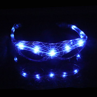Lunettes LED clignotantes style Spider-Man, lunettes lumineuses, autres décorations de fête, lunettes LED pour fête, décorations de fête d'anniversaire