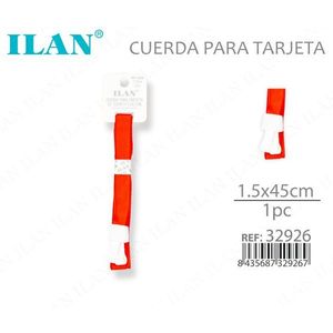 Cavo Ilan per scheda 1,5x45 cm colore rosso unità singola - Product Image 1