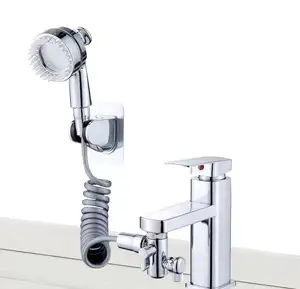 Erweiterung externe Dusche automatisches Schaumgerät Duschkopf-Wasserhahn Erweiterung 3 in 1 Unterdruckwasser Kupfer-Körper-Wasserhahn