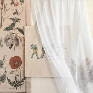 1 pc non sto andando borsa a tracolla in tela con motivo a cartone animato per viaggi giornalieri Shopping Bag riutilizzabile da donna - Product Image 5