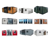 Expédition directe d'usine Maisons en conteneurs en acier modernes Maisons préfabriquées minuscules portables avec panneaux sandwich pour usage de bureau