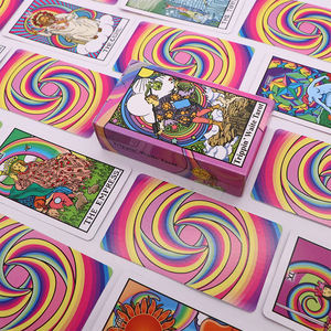 Lector <span class=keywords><strong>de</strong></span> Tarot Kaarten, lector <span class=keywords><strong>de</strong></span> cubierta personalizado en inglés y español, tamaño completo, tarjetas <span class=keywords><strong>de</strong></span> papel <span class=keywords><strong>de</strong></span> aluminio plateado, Oem en caja superior e inferior - Product Image 3