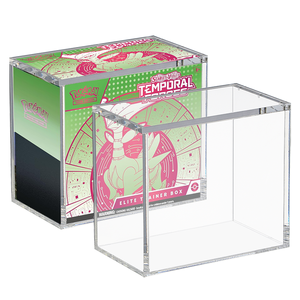 Boîte de rangement en acrylique pour cartes Elite Trainer Box avec couvercle renforcé, épaisseur 5+8mm, pour la conservation de votre collection ETB - Product Image 1