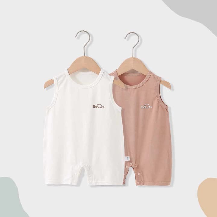 Summer Modal Casual Sleeveless Baby Bodysuit