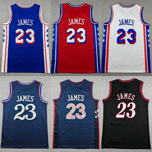 Bordado de Alta Calidad # Camiseta de <span class=keywords><strong>LeBron</strong></span> James #23 de Filadelfia - Product Image 1