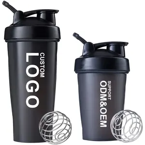 Garrafa de água Shaker personalizada Garrafa Shaker Garrafa Custom Gym Protein Bottles Print Logo Sport Plastic BPA Free Promotion