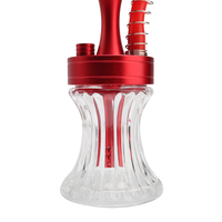 4 couleurs petit narguilé en verre set narguilé mini shisha vente en gros chicha complet portable hookah cup travel shisha with bag
