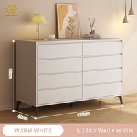Commode à 6/8 tiroirs, style moderne, commode nordique, large, armoire de salon