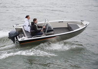 Bateaux de pêche à grande vitesse en aluminium de petite taille à faible consommation de carburant de 4,43 m à vendre