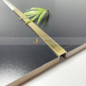 Perfil de Acero Inoxidable en Forma de U de Alta Calidad SS 304, Resistente al Agua, para Revestimiento de Azulejos en Paredes de Apartamentos - Product Image 1