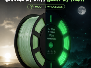Filament d'imprimante 3D PLA 1,75 mm 1 kg qui brille dans le noir, effet de lueur nocturne, forte adhérence des couches pour figurines Bambu Lab Creality - Product Image 6