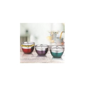 Cuencos de servicio ecológicos de acero inoxidable de lujo personalizados de llegada caliente en varios tamaños formas colores para obsequios - Product Image 1