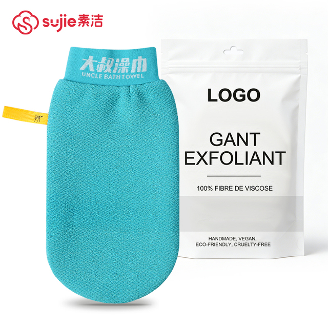 Home Bath Towel Body Deep Cleaning Dead Skin Remover 100% Natural PVA Exfoliating Scrub Gloves Mitts