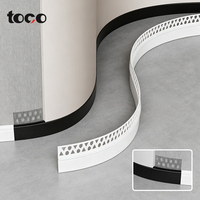Plinthe en aluminium TOCO à encastrer, flexible, pour murs intérieurs courbes et décoration