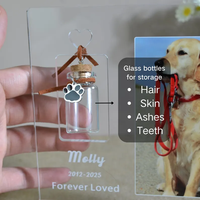 Pet Memorial Plaque Pet Portrait Cadeau Pet Fourrure Souvenir Chat Photo Souvenir