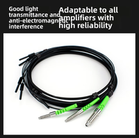 Sensor Serat Optik Refleksi Difus GR320 Pra-kabel 2m, Probe IP65 Bersertifikasi CE, Jarak Deteksi 0-80mm, 24V