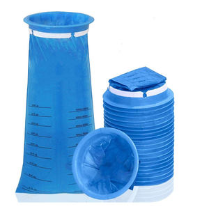 Draagbare, op maat gemaakte, wegwerpstaande zakjes voor braaksel met gravureprint - Product Image 3