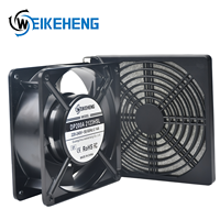 Ventilateur de refroidissement industriel 3-en-1, kit haute performance, 12038, 220-240V AC, ventilateur axial avec grille métallique, filtre anti-poussière, ventilateur de refroidissement à onduleur