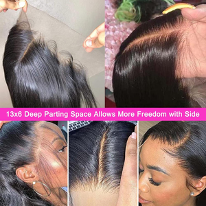 <span class=keywords><strong>Parrucche</strong></span> economiche in capelli umani vergini vietnamiti, <span class=keywords><strong>lunghe</strong></span>, con onde naturali, con frontale in pizzo, 100% Remy, per donne nere - Product Image 4