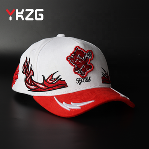 عينة مجانية من قبعات البيسبول الرياضية بتطريز ثلاثي الأبعاد، قبعات داندي واقية من الشمس وقابلة للتنفس، قبعات بيسبول مخصصة من الجلد المدبوغ - Product Image 3