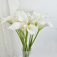 Realistische EVA Calla-Lilien Künstliche Blumen Großhandel Hochzeitsdekoration Künstliche Blumenstiele Party Heimdekoration