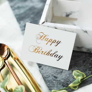 Custom Logo Mini <b>Thank</b> <b>You</b> <b>Card</b> White Bronzing Gift Decoration <b>Card</b> Scrapbooking Party Invitation DIY Deco Supply for <b>Wedding</b> - Product Image 2