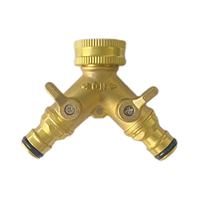 Raccord de Jardin en Laiton 3/4'' pour Tuyau d'Arrosage, Connecteur Fileté 6mm, Diverses Options de Poignée, Connecteur d'Eau de Jardin Type Nipple