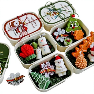 Ensemble cadeau de Noël fait main personnalisé, articles décoratifs transfrontaliers, bougie, bougie parfumée de Noël, cadeau de fête - Product Image 3