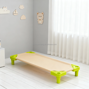 Cama de cuna de bebé portátil respetuosa con el medio ambiente apilable cama preescolar fácil de limpiar para jardín de infantes - Product Image 3