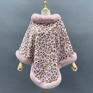 Janefur elegante Poncho da donna invernale in finta pelliccia con motivo a <span class=keywords><strong>mantella</strong></span> in finta volpe - Product Image 5