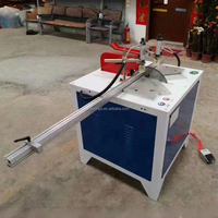 Machine à chanfreiner pneumatique à 45 et 90 degrés, machine à découper les profilés d'encadrements photo en aluminium, scie à découper à froid, machine à découper les angles