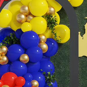 Guirlande de ballons sur le thème de la princesse <span class=keywords><strong>Blanche</strong></span>-<span class=keywords><strong>Neige</strong></span> rouge, jaune et bleue, 139 pièces, décorations d'<span class=keywords><strong>anniversaire</strong></span> pour filles, vente en gros - Product Image 3