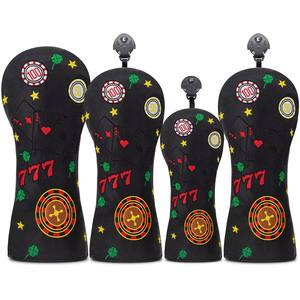 Housse de tête de club de golf en cuir PU de haute qualité, personnalisée, nouveau style, pour fairway woods - Product Image 1