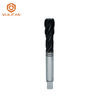 Set Tap Ulir Spiral HSS OEM M3-M12, Tap Metrik untuk Pemotongan Ulir Aluminium, Peralatan Mesin Industri