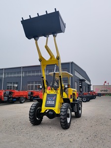 Mini-chargeuse sur pneus compacte à faible coût d'expédition, <span class=keywords><strong>moteur</strong></span> PLC Huade, pneus pneumatiques, capacité de charge de 0,7 tonne, modèle court - Product Image 4