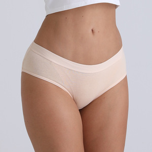 Mutandine di biancheria intima da donna in cotone a vita media tinta unita e confortevoli mutandine - Product Image 2