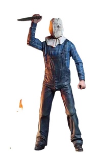 Action Figure in PVC di Jason del 13° Giorno di agosto, Edizione Deluxe, Giocattolo Cartoon, Bambola con Testa in Stoffa in Scatola Colorata, 0-24 Mesi - Product Image 5