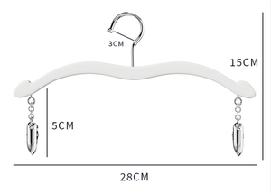 Ganci appendiabiti in legno massello di alta qualità, personalizzabili nel colore, e clip per <span class=keywords><strong>pantaloni</strong></span>, per biancheria intima da uomo e da <span class=keywords><strong>donna</strong></span>. - Product Image 4