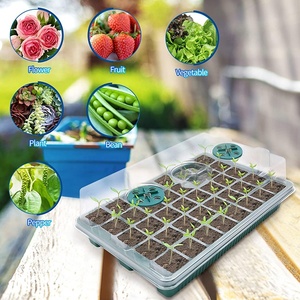 Couvercle Plateau <span class=keywords><strong>Semis</strong></span> Propagateur Kit Pots De Culture De Semences <span class=keywords><strong>Pot</strong></span> <span class=keywords><strong>En</strong></span> <span class=keywords><strong>Plastique</strong></span> Pas Cher Jardin Pépinière Fleur Plante Led Lampe Mini Cultiver Plateaux De <span class=keywords><strong>Semis</strong></span> - Product Image 2