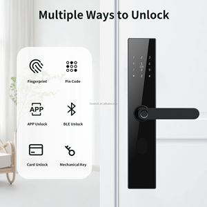 Cerradura Inteligente Biométrica con Huella Dactilar Bluelock TTLock, Cerradura con Manija de Entrada sin Llave con WiFi Tuya y BLE, para Puertas de Madera y Acero - Product Image 2