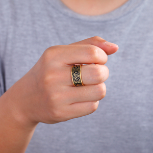 Myshape 2025 Vintage Retro nodo celtico Claddagh anello Triquetra Irish amuleto in acciaio inossidabile <span class=keywords><strong>fedi</strong></span> <span class=keywords><strong>nuziali</strong></span> gioielli moda donna - Product Image 6