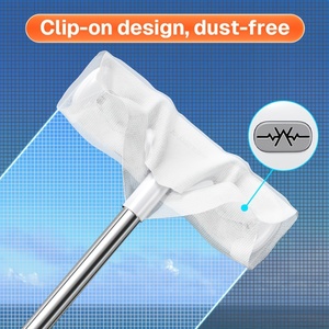 Brosse de nettoyage de <span class=keywords><strong>vitres</strong></span> <span class=keywords><strong>magique</strong></span>, <span class=keywords><strong>éponge</strong></span> en nylon, durable, manche long, réutilisable, outil de nettoyage des écrans, éliminateur de poils d'animaux - Product Image 6