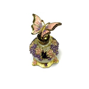 Naher Osten Dubai Essence Parfüm flasche 15ml 30ml Metall Schmetterling Zink legierung Runde Flasche Benutzer definierte Vintage Parfüm deckel - Product Image 6