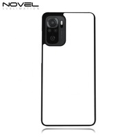 Novelsub Red-mi Note 10 2D Sublimation Blank TPU Phone Case Aluminum Custom Logo Black Sports 100% Fit Shockproof Waterproof