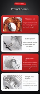 รถเข็นไฟฟ้าแบบไร้แปรงถ่าน มอเตอร์แม่เหล็กถาวร 250w DC กำลังสูง 24V - Product Image 3