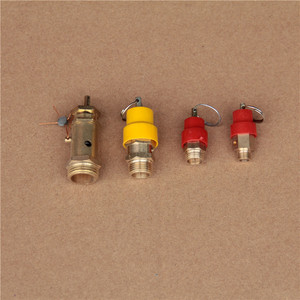 Safety Valve Threaded 100 Bar Pressure Relief For Air Compressor <b>Screw</b> Reciprocating - Product Image 2